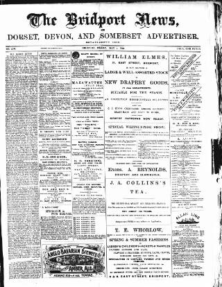 cover page of Bridport News published on May 4, 1894