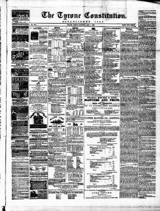 cover page of Tyrone Constitution published on May 4, 1883