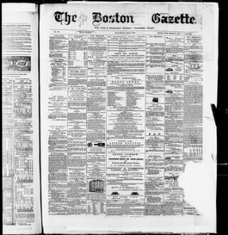 cover page of Boston Gazette published on May 4, 1872