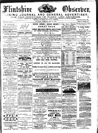 cover page of Flintshire Observer published on May 4, 1893