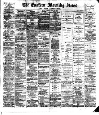 cover page of Eastern Morning News published on June 18, 1886