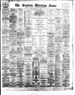 cover page of Eastern Morning News published on May 2, 1890
