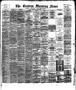 cover page of Eastern Morning News published on September 17, 1891