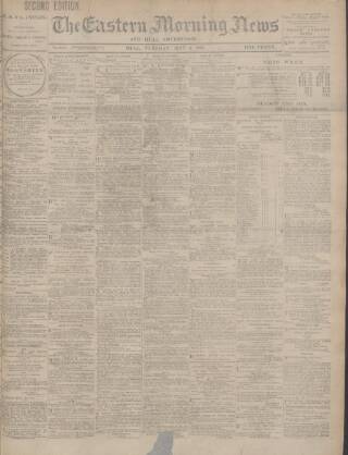 cover page of Eastern Morning News published on May 4, 1897