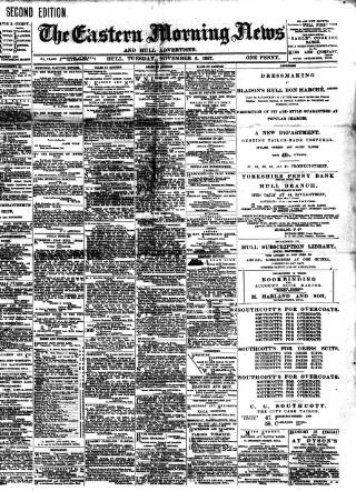 cover page of Eastern Morning News published on November 2, 1897
