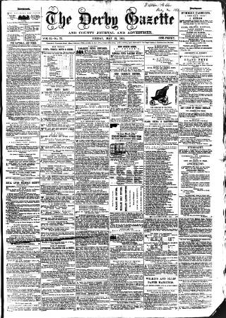cover page of Derby Exchange Gazette published on May 24, 1861