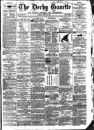 cover page of Derby Exchange Gazette published on May 31, 1861