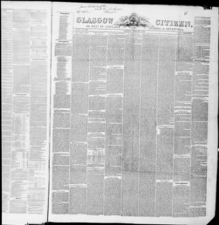 cover page of Glasgow Citizen published on February 2, 1856