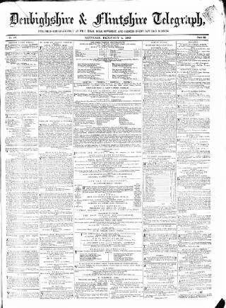 cover page of Wrexhamite and Denbighshire and Flintshire Reporter published on February 4, 1865