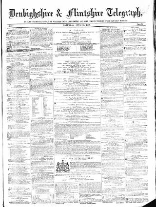cover page of Wrexhamite and Denbighshire and Flintshire Reporter published on June 10, 1865