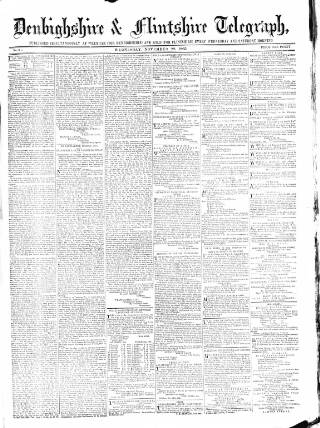 cover page of Wrexhamite and Denbighshire and Flintshire Reporter published on November 22, 1865