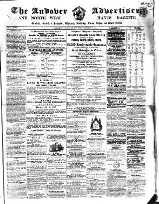 cover page of Andover Advertiser and North West Hants Gazette published on November 7, 1862