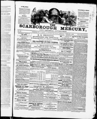 cover page of Scarborough Mercury published on February 2, 1856