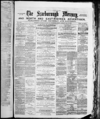 cover page of Scarborough Mercury published on May 2, 1874