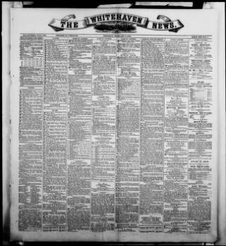 cover page of Whitehaven News published on February 2, 1905