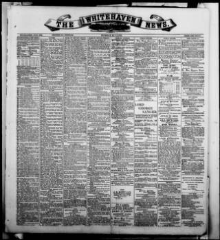 cover page of Whitehaven News published on May 4, 1905