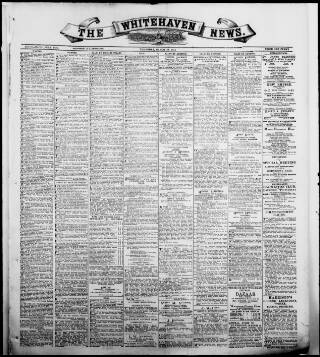 cover page of Whitehaven News published on March 19, 1914