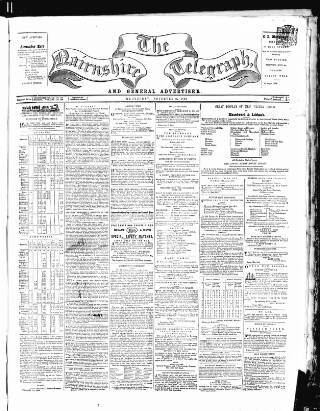 cover page of Nairnshire Telegraph and General Advertiser for the Northern Counties published on November 2, 1864
