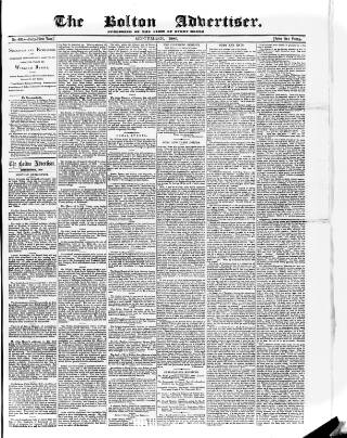cover page of Bolton Advertiser published on September 1, 1889