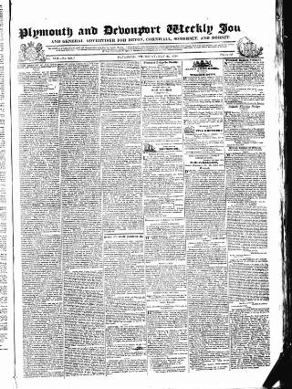 cover page of Plymouth and Devonport Weekly Journal published on May 24, 1832