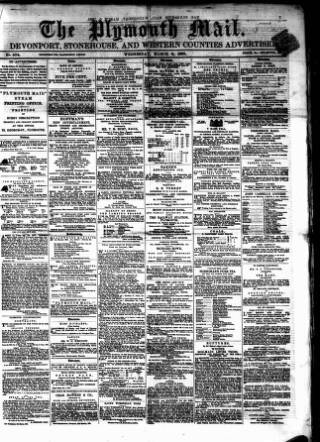 cover page of Plymouth Mail published on March 6, 1861