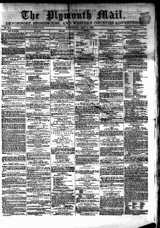 cover page of Plymouth Mail published on May 1, 1861