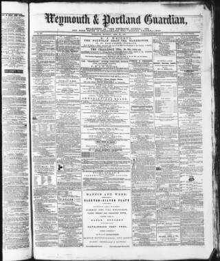 cover page of Weymouth & Portland Guardian published on April 27, 1872