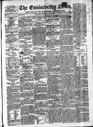 cover page of Enniscorthy News published on March 19, 1864