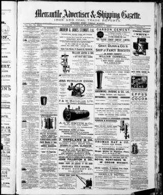 cover page of Glasgow Mercantile Advertiser published on April 1, 1890