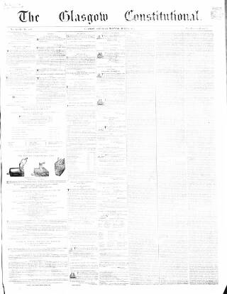 cover page of Glasgow Constitutional published on June 18, 1853