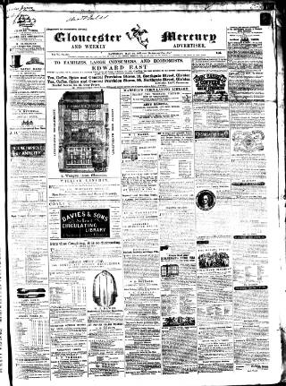 cover page of Gloucester Mercury published on May 4, 1861