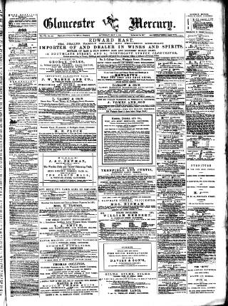 cover page of Gloucester Mercury published on May 2, 1874