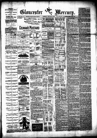 cover page of Gloucester Mercury published on February 2, 1884