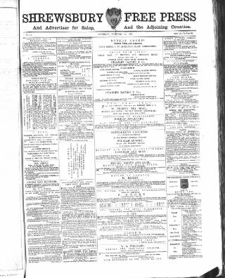 cover page of Shrewsbury Free Press published on February 10, 1866