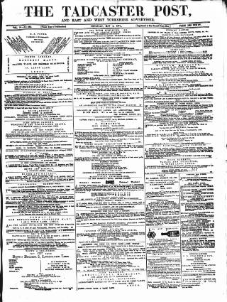cover page of Tadcaster Post and General Advertiser for Grimstone published on May 4, 1871