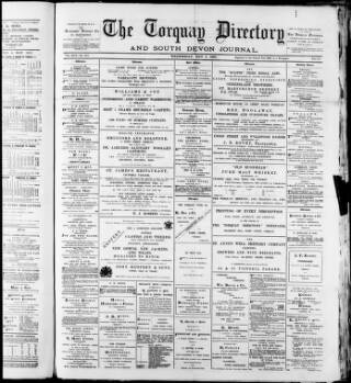 cover page of Torquay Directory and South Devon Journal published on May 4, 1892