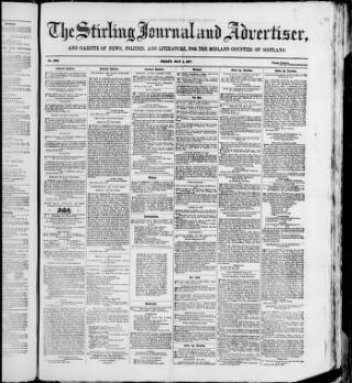 cover page of Stirling Journal and Advertiser published on May 4, 1877