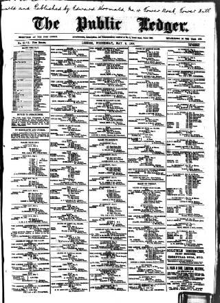 cover page of Public Ledger and Daily Advertiser published on May 2, 1906