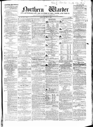 cover page of Northern Warder published on May 4, 1854