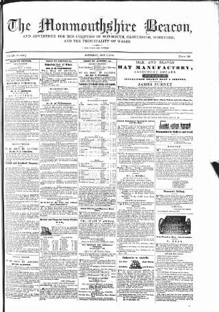 cover page of Monmouthshire Beacon published on May 4, 1850
