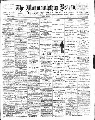 cover page of Monmouthshire Beacon published on February 2, 1895