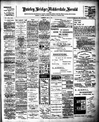 cover page of Pateley Bridge & Nidderdale Herald published on May 4, 1901