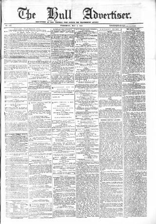 cover page of Hull Advertiser published on May 2, 1866