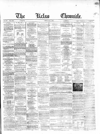 cover page of Kelso Chronicle published on May 2, 1862