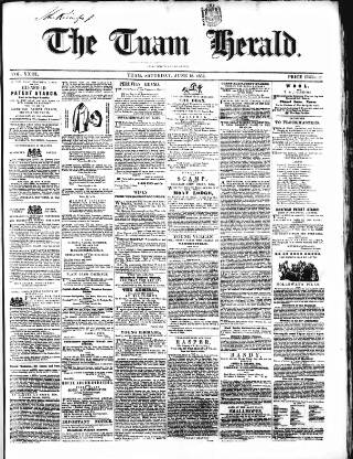cover page of Tuam Herald published on June 18, 1859