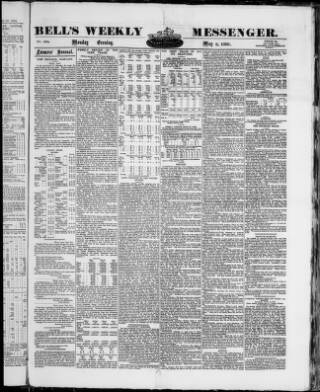 cover page of Bell's Weekly Messenger published on May 2, 1881