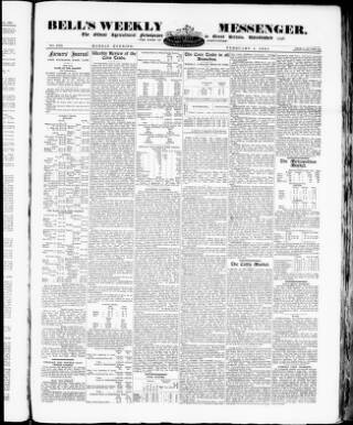 cover page of Bell's Weekly Messenger published on February 2, 1891