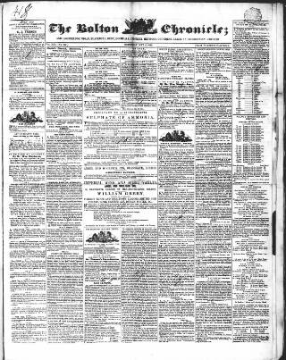 cover page of Bolton Chronicle published on May 4, 1844