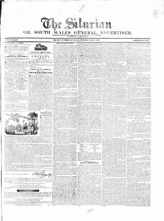 cover page of Silurian published on May 2, 1840