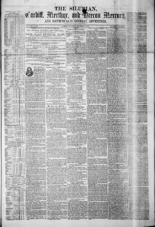 cover page of Silurian published on September 17, 1853